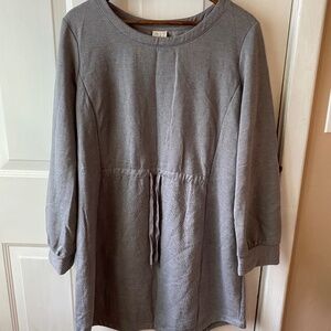 GRAY SWEATSHIRT DRESS XL
